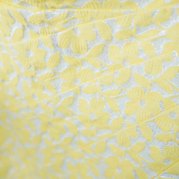 Alice + Olivia Grove Yellow Strapless Sculpted Dress - Picture 7 of 8